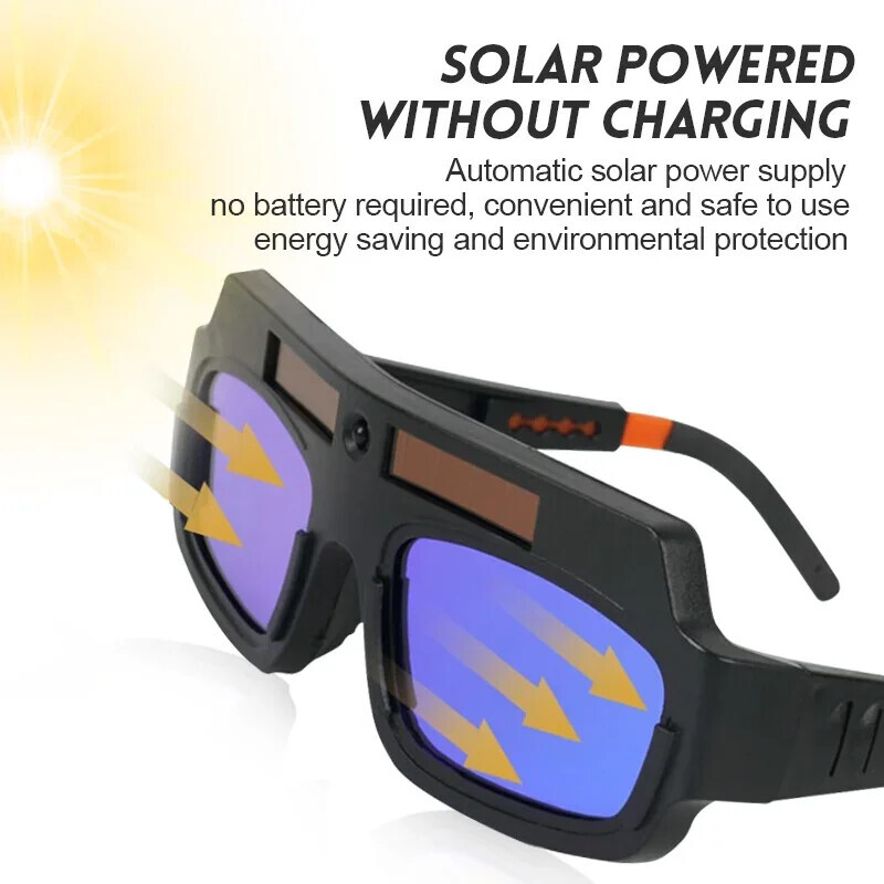 2 Pack Auto Darkening Welding Glasses True Color Solar Safety Goggles PC Lens US