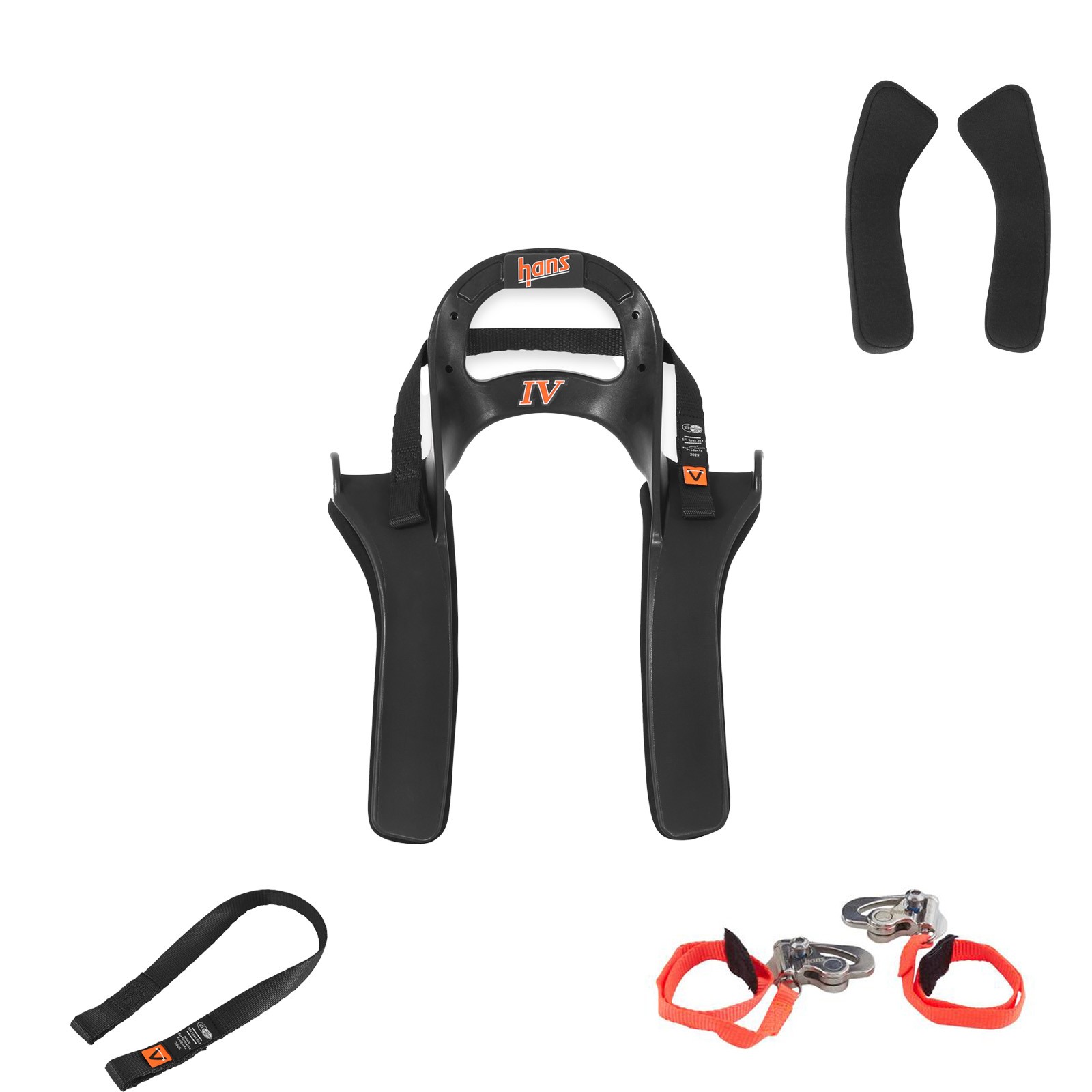 HANS H4S20QC Gen IV SFI Quick Clip 20 Degree Device, Small