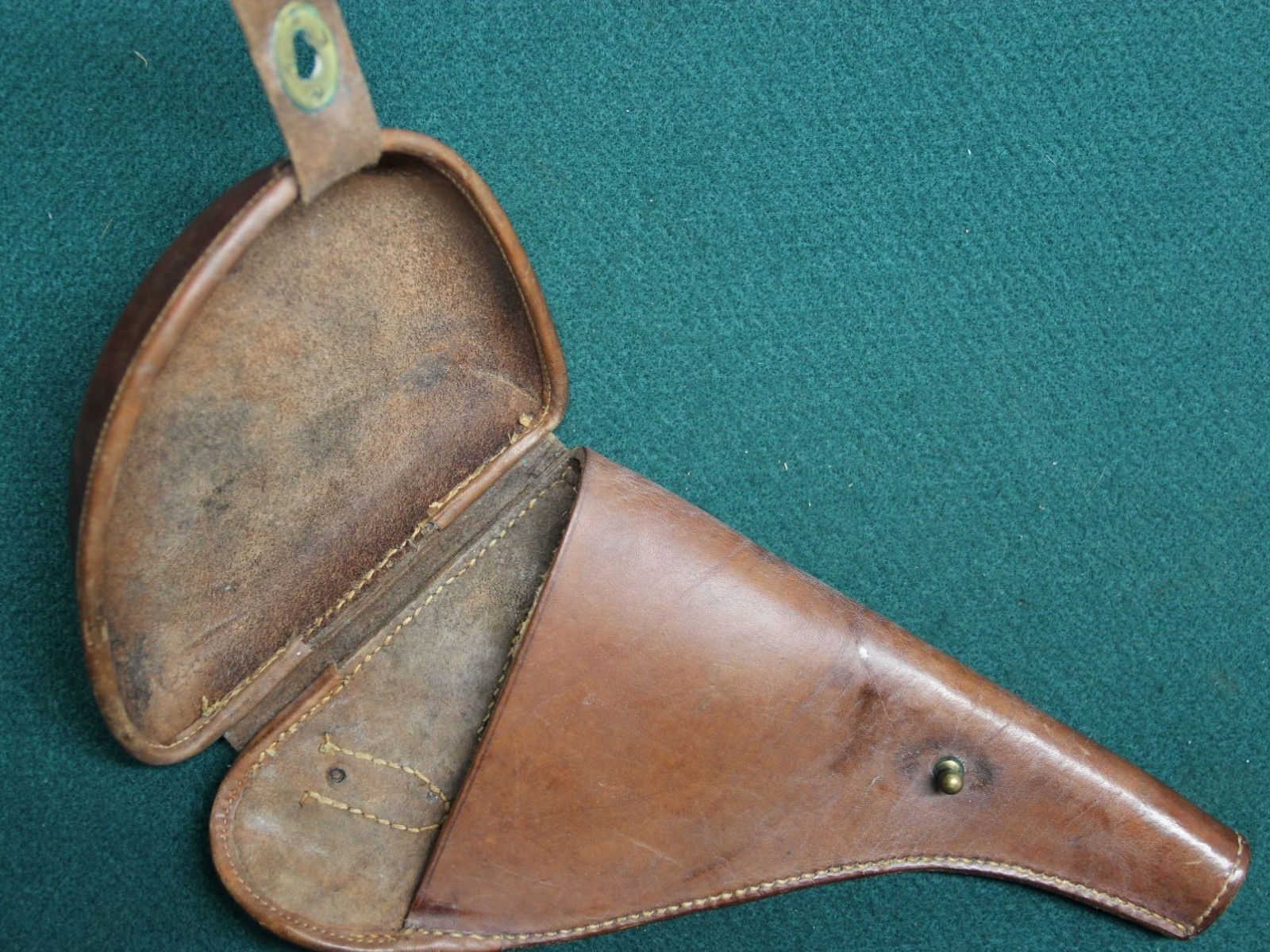 WWI French Lebel Revolver Pistol 1892 Leather Clamshell Holster FRee Shipping