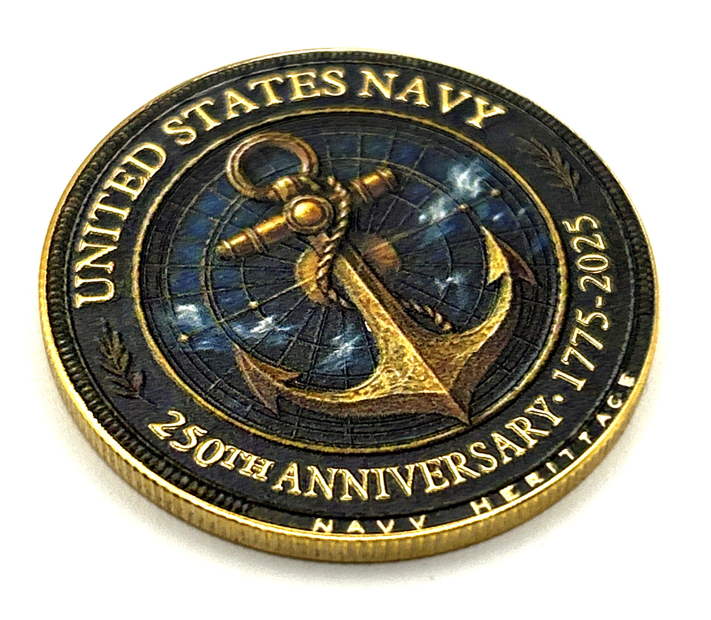 *US NAVY 250th ANNIVERSARY* Commemorative Challenge Coin Collectible Medal