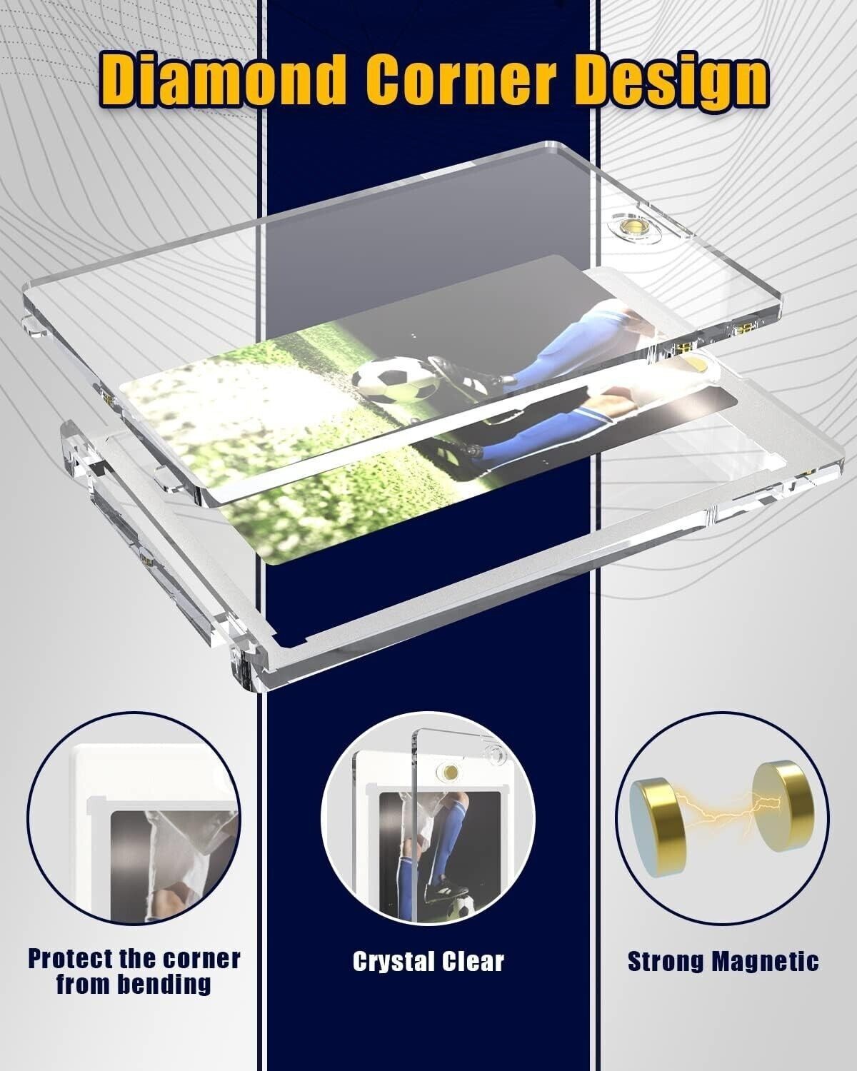 400 Pack Magnetic Card Holder One Touch Protectors For 35PT Sports Trading Cards