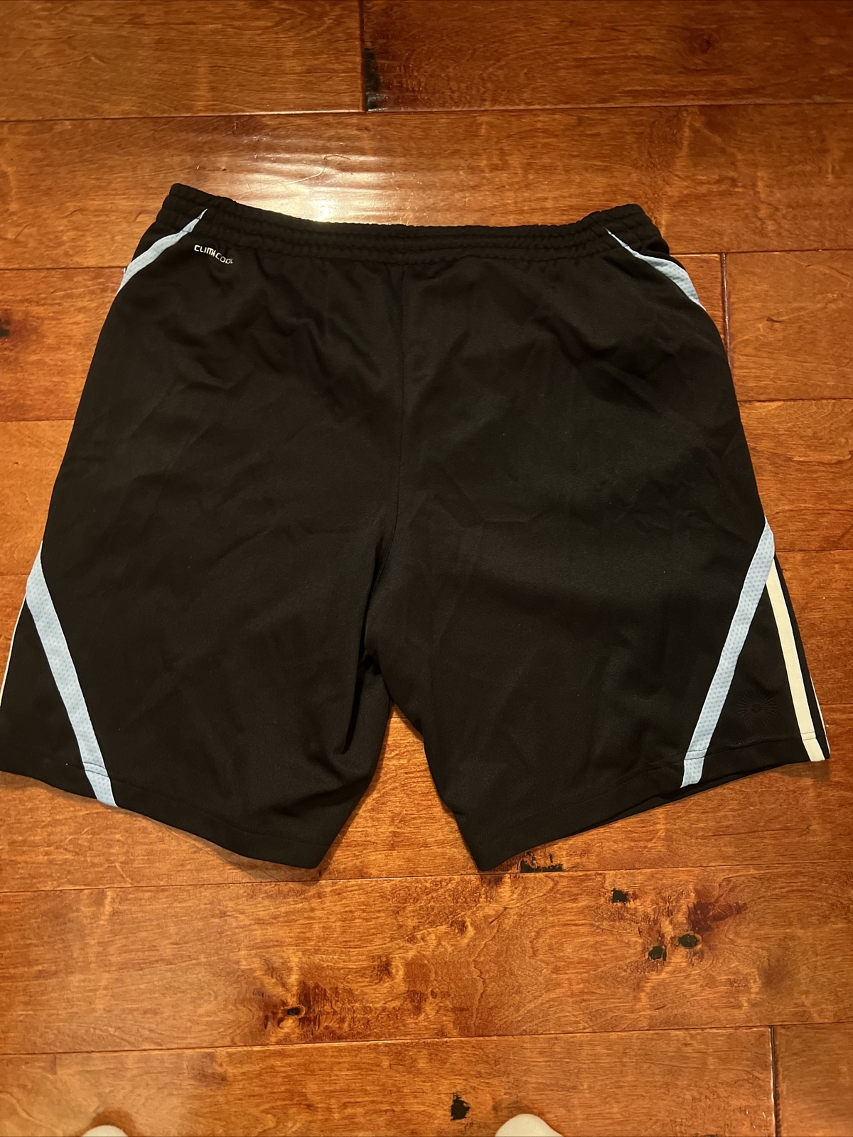 Adidas Houston Dynamo Soccer Shorts Player Issue # 17 Size Large Climacool Black
