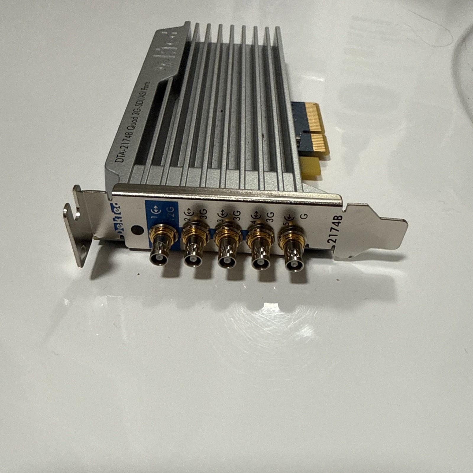 DekTec DTA-2174B Quad 3G-SDI/ASI PCIe Card (1x 12G-SDI) - 4K Genlock