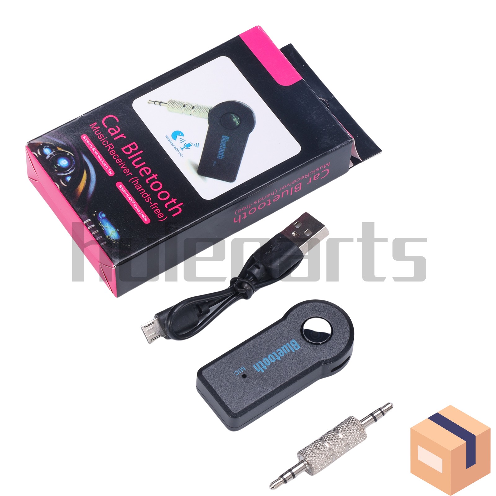 Wireless Bluetooth 3.5mm AUX Audio Stereo Music Home Car Receiver Adapter New