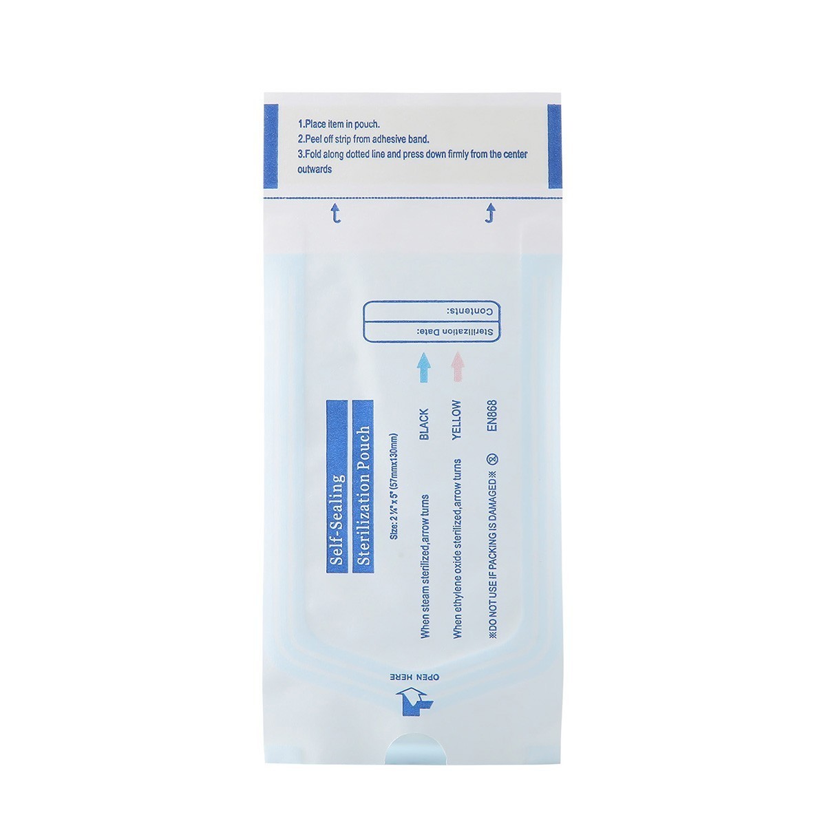 200pcs/Box Medical Self Sterilization Pouches Pouch Autoclave Sterilizer Bags