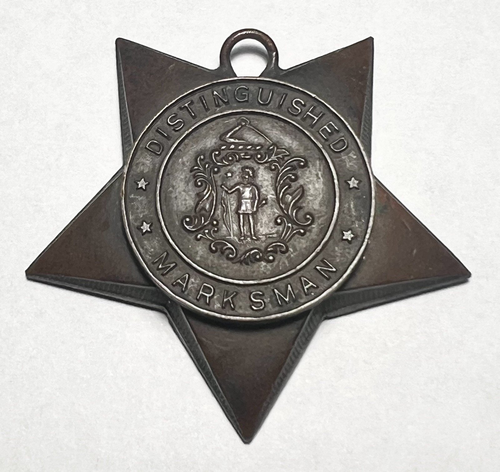 Original 1892 Massachusetts Volunteer Militia Distinguished Marksman Star Medal