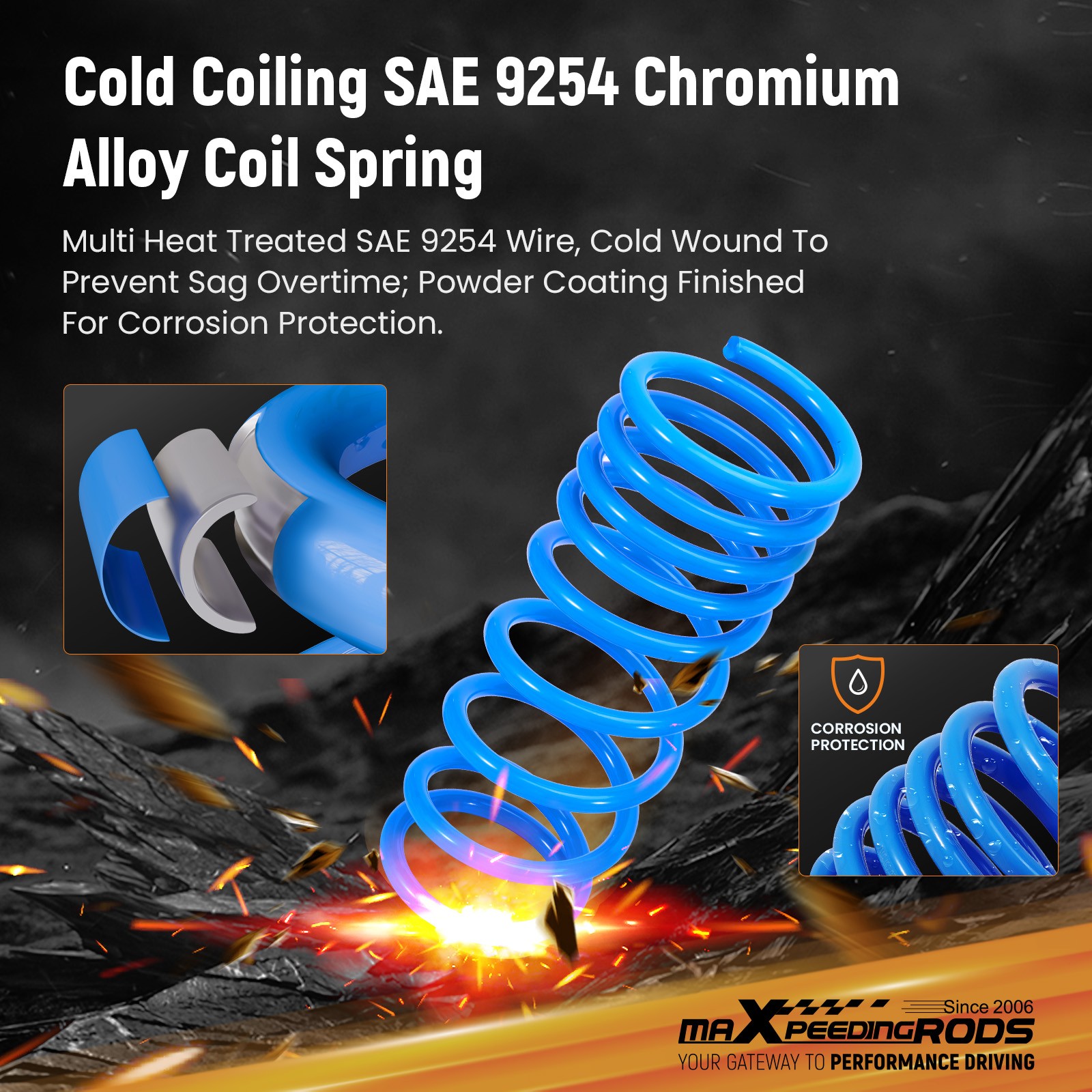 MaXpeedingrods Lowering Springs Drops 2" For Honda Accord 08-12 Acura TSX 10-14