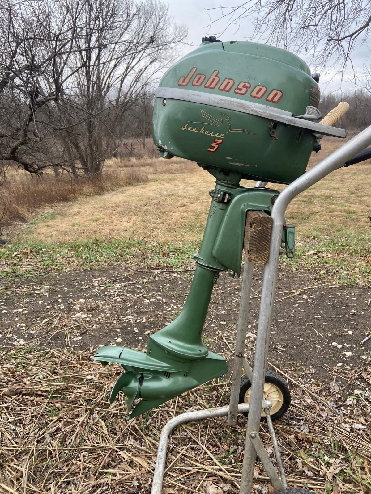 Vintage Johnson 1954 3HP Outboard Motor Model JW-10