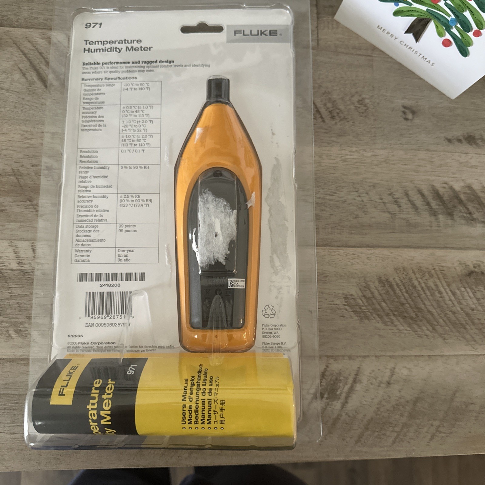 FLUKE 971 Temperature Humidity Meter