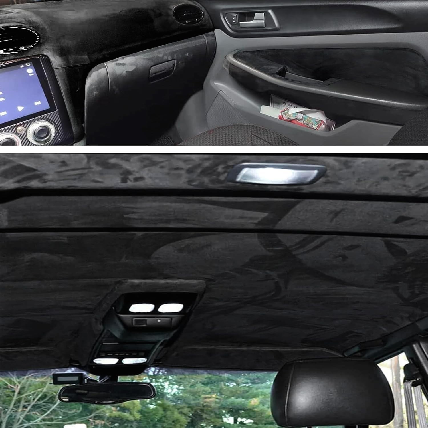 Alcantara self adhesive car wrap
