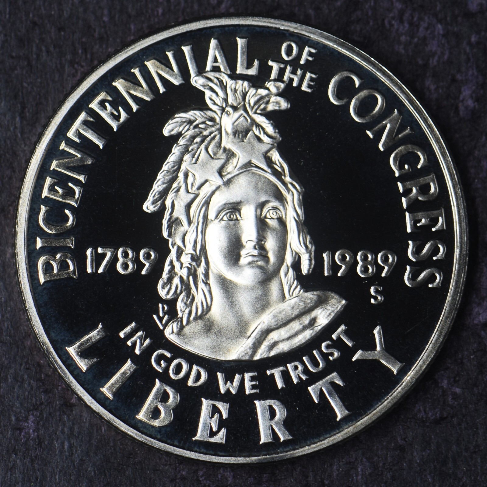 1989-S Proof Congress Bicentennial Commemorative Half Dollar 50C