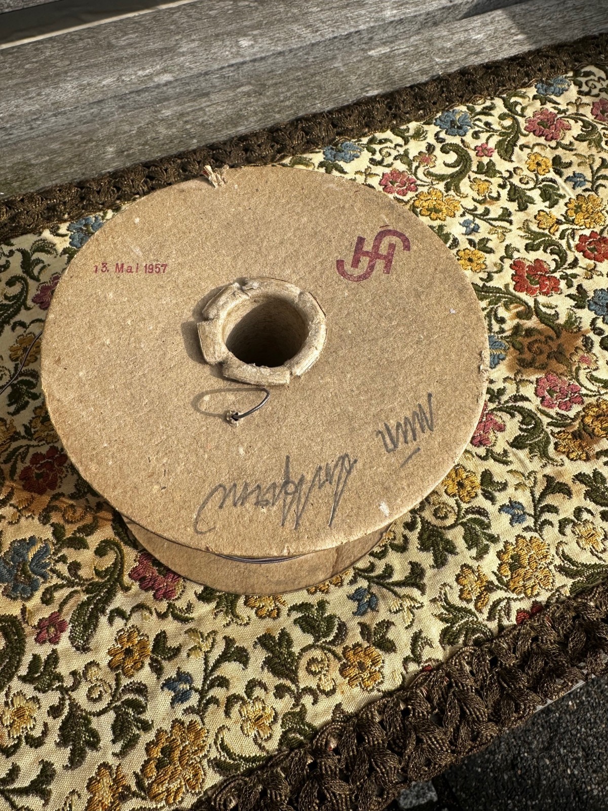 10 meter NOS Siemens Solid Copper 23AWG 0.53 mm 1957 Silk Wrapped Amp Wire