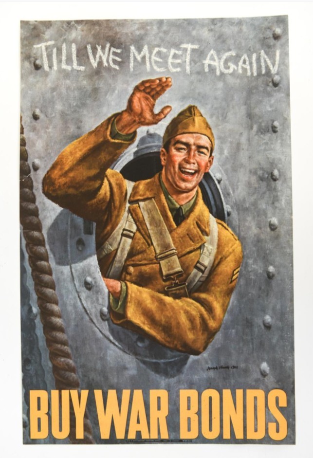 WWII BUY WAR BONDS POSTER