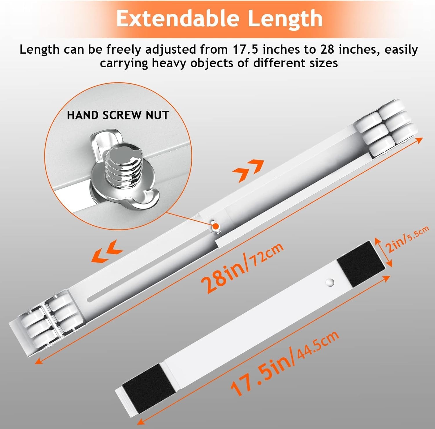 Compact Appliance Roller Dolly for Refrigerators and Washers - 24 Wheels Strong