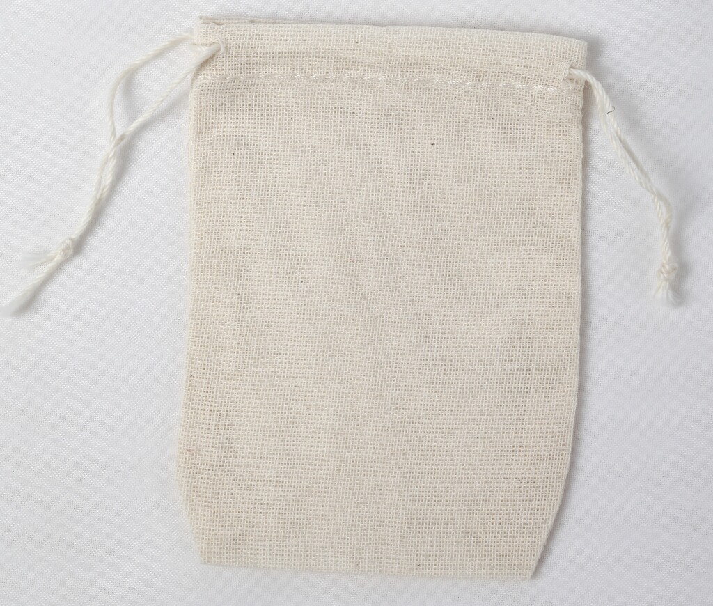 Mini Muslin Double Drawstring Bags Made in the USA