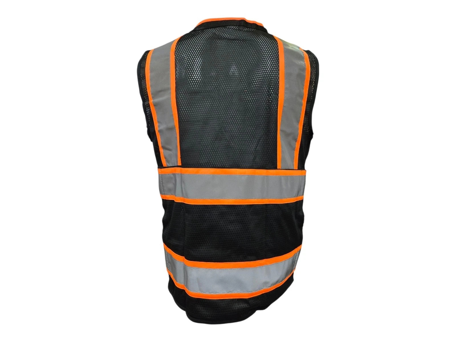 Black Hi-Vis Safety Vest with Plan/Tablet Pocket, New, Free Shipping