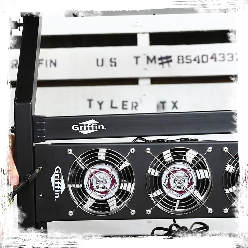 GRIFFIN 2x Rack Mount Fan Cool System Panels | Audio Equipment Gear Network IT