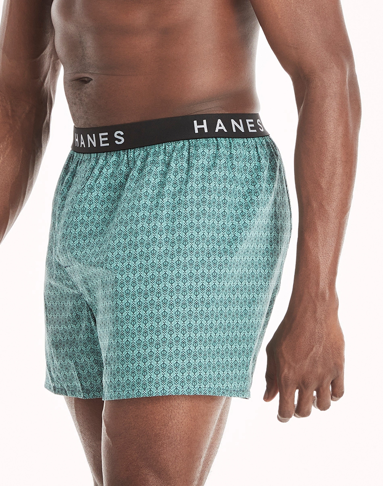 Hanes 5 Pack Boxer Mens Classics TAGLESS Comfort Flex Cotton Waistband Underwear