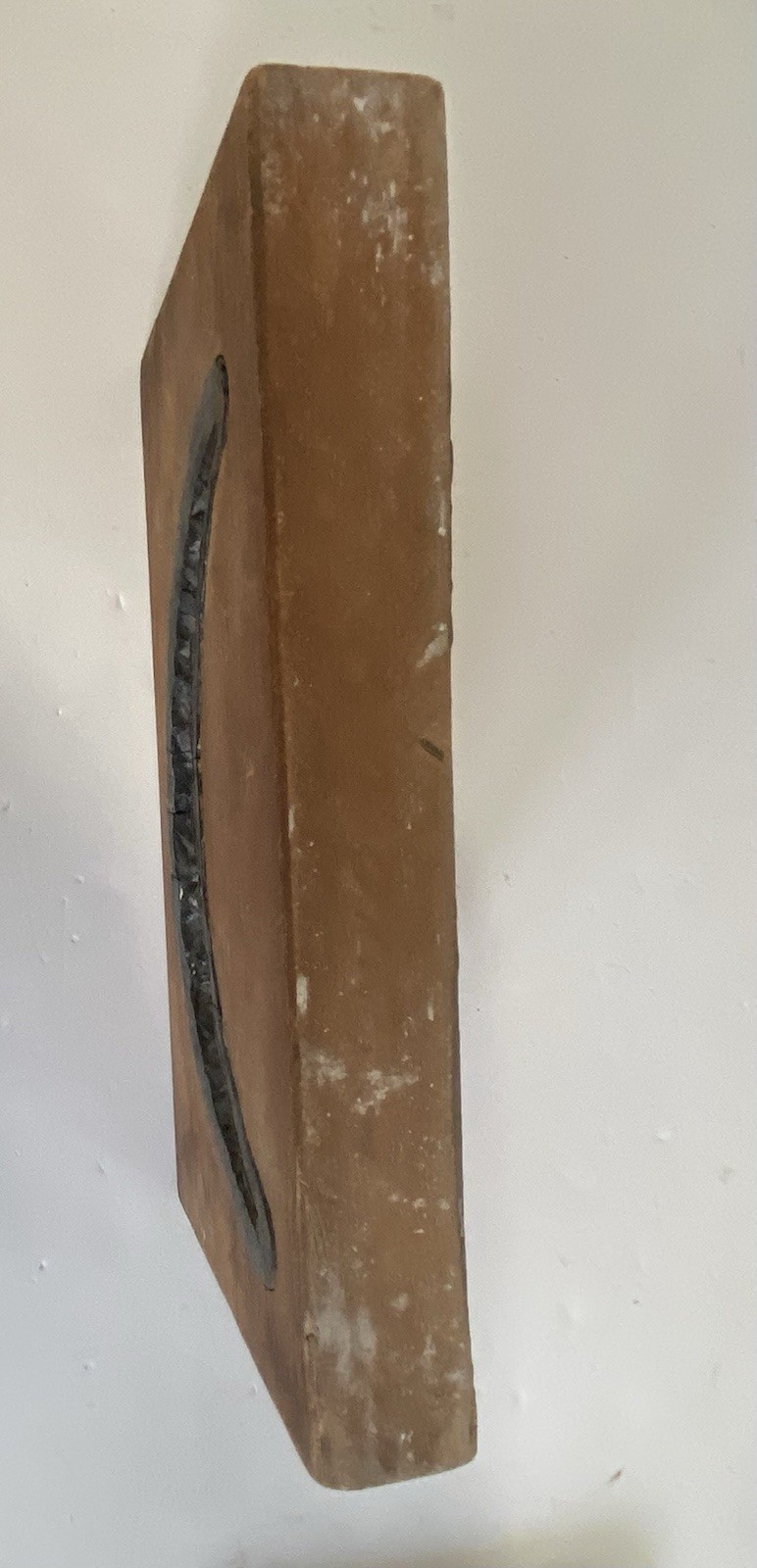 Antique Plaster Cast Pattern Wood Mold Block Architectural Salvage Flowers