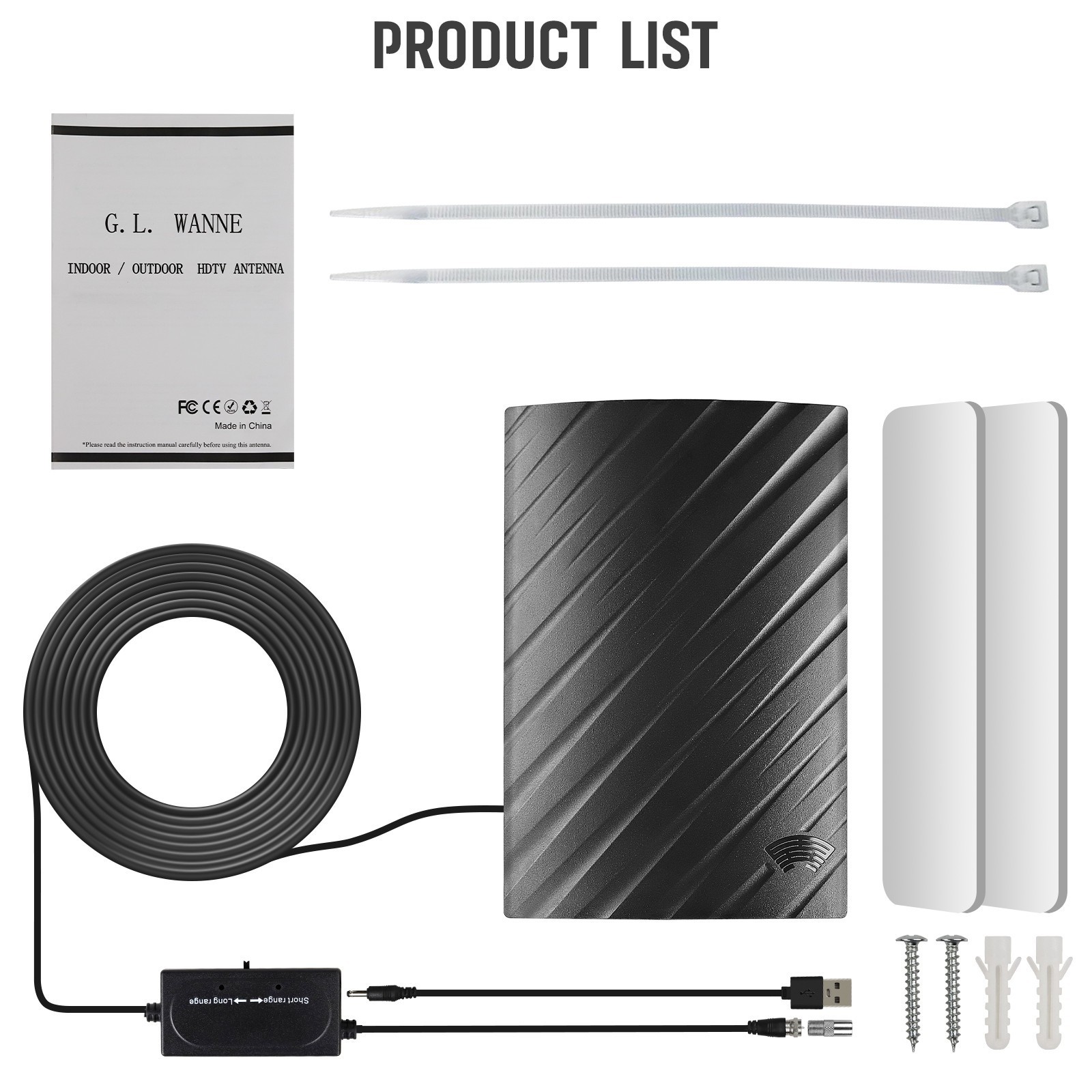 5600 Miles Digital TV Antenna 1080P 4K Waterproof HDTV Amplified Outdoor Indoor