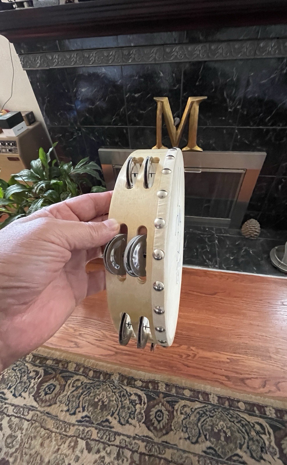 LANA DEL REY SIGNED AUTOGRAPHED TAMBOURINE “BIG & BOLD” ONE OF A KIND GEM 💍