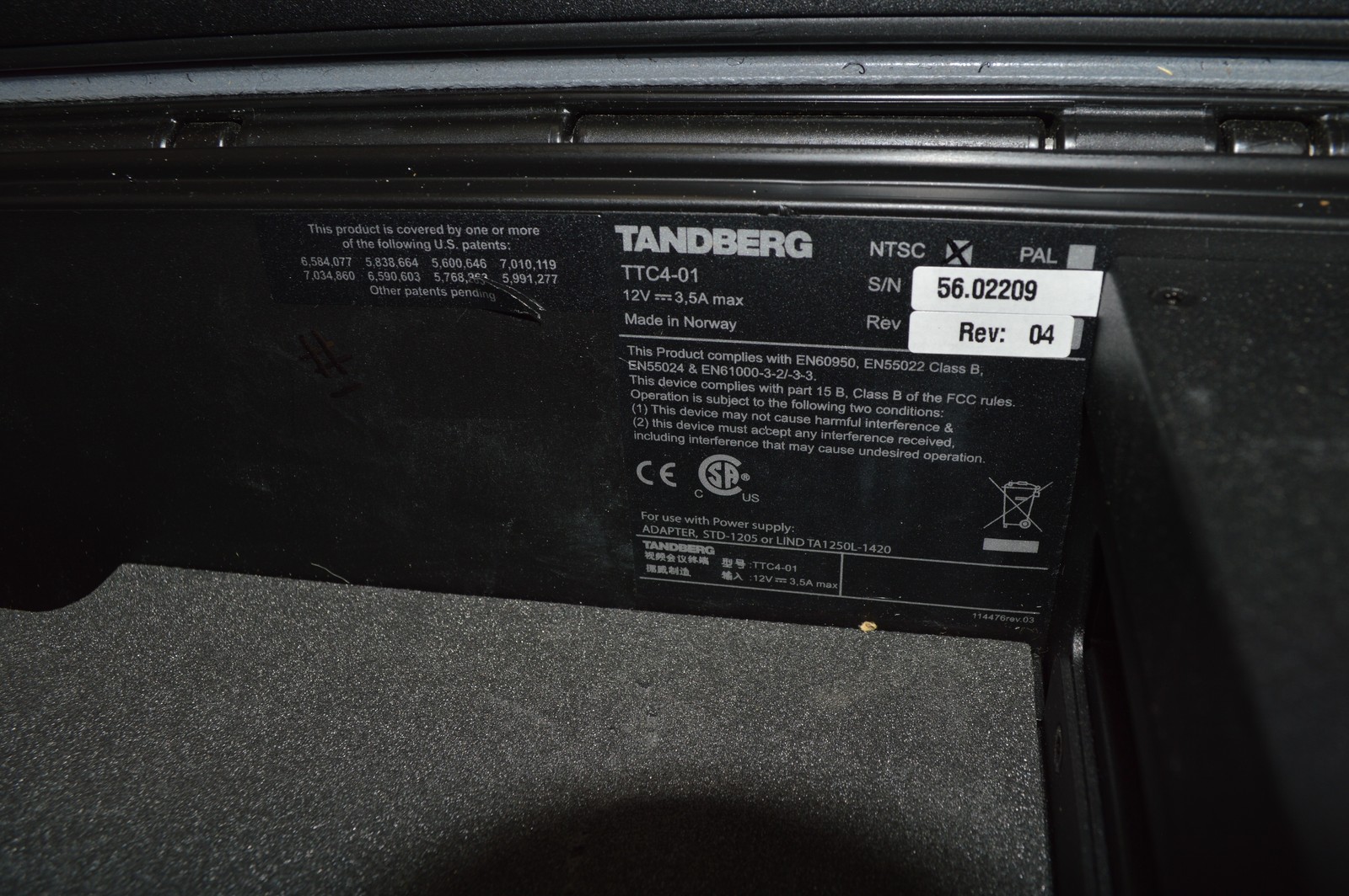 Tandberg Tactical MXP TTC4-01 Portable Video Communication System