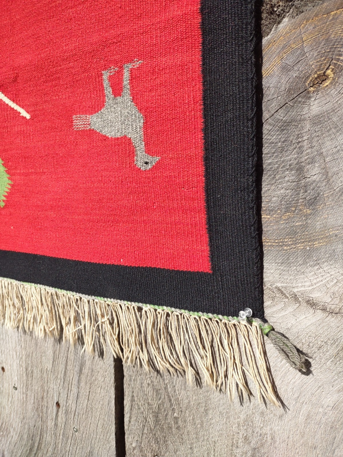 Navajo Rug Native American Indian Antique Germantown Throw Wall Hanging 1910