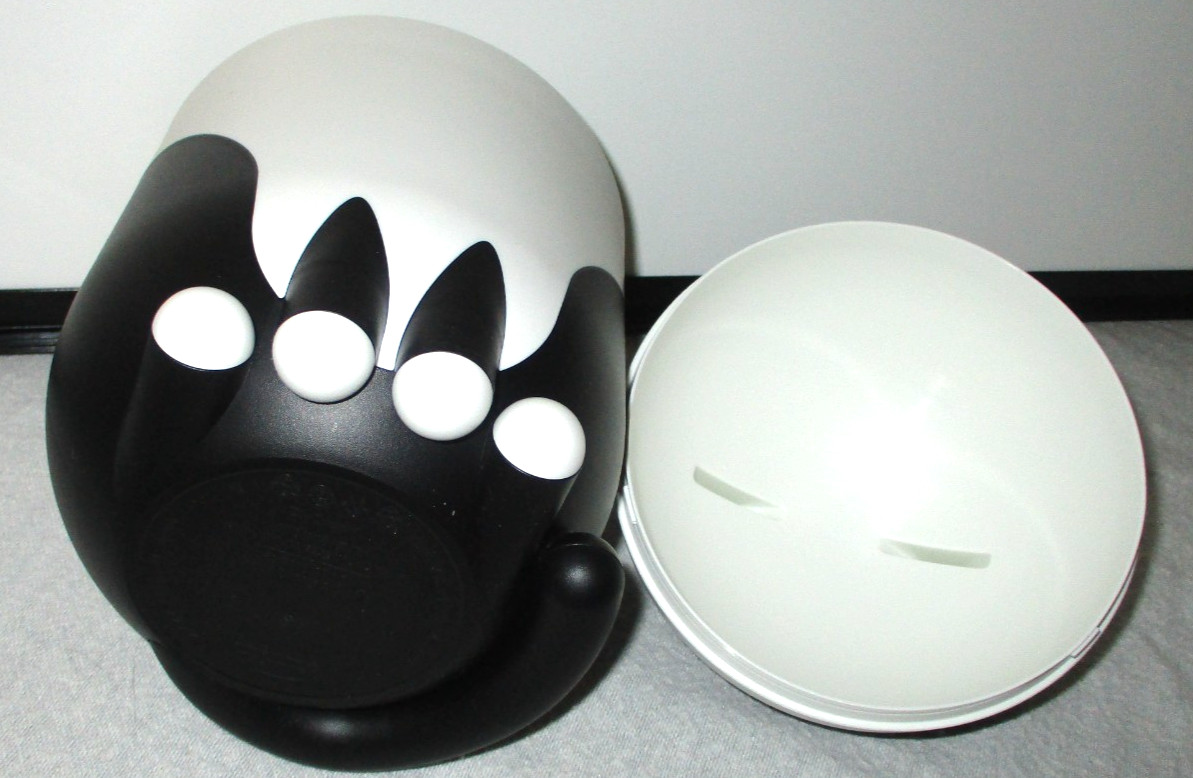 IKEA GREJSIMOJS Black & White Cat Shaped Desktop Storage Box w/ Lid 506.031.78