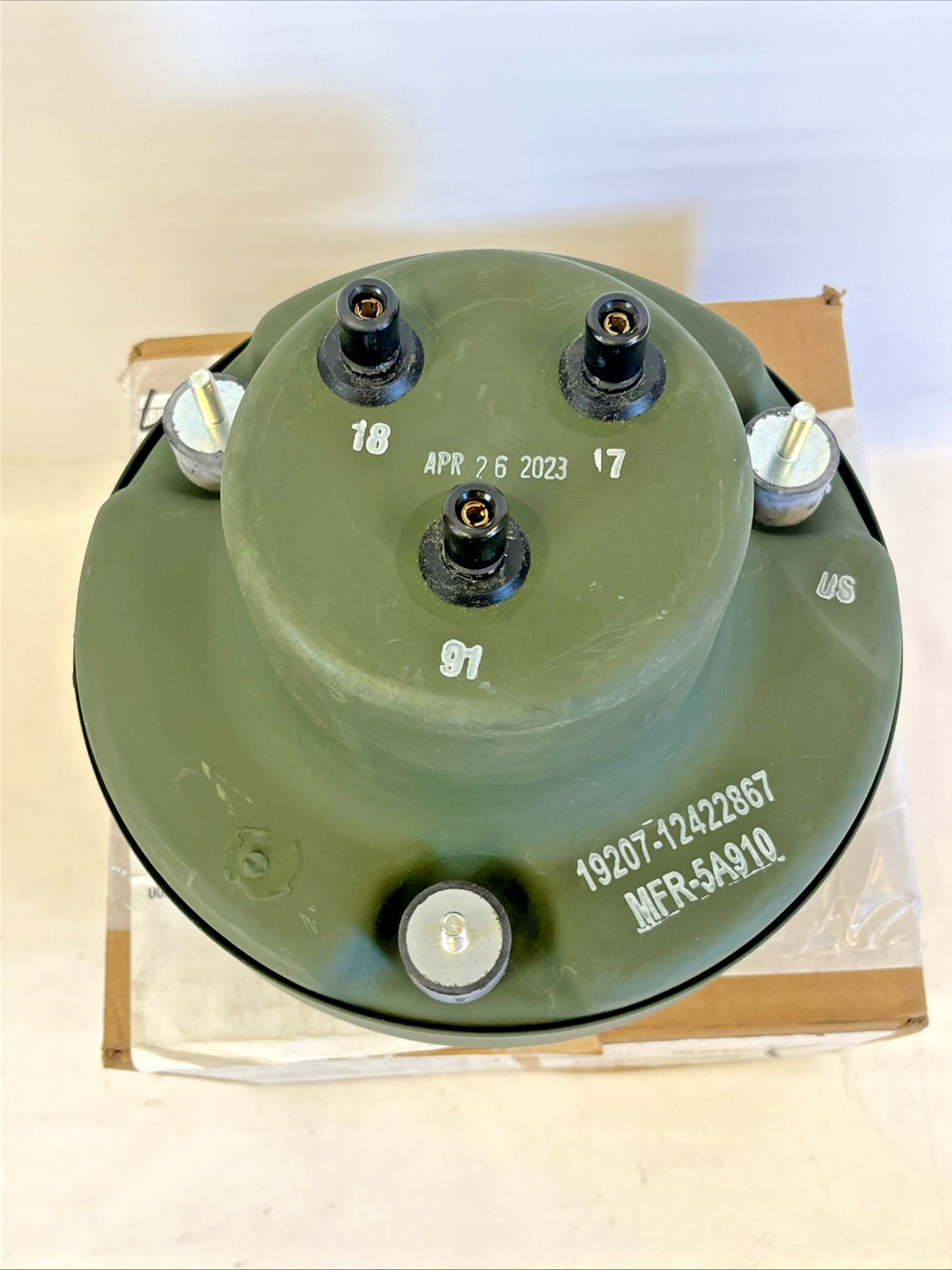 12422867 HMMWV FMTV Headlight Assembly W/ Bulb 6220-01-502-1852 GREEN *NEW*