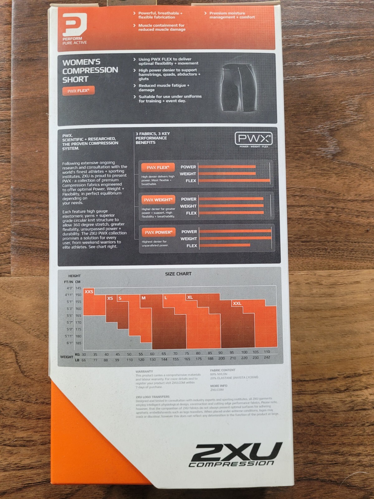 NEW 2XU Compression Short Women's XL XLARGE BLACK/NERO WA1932b