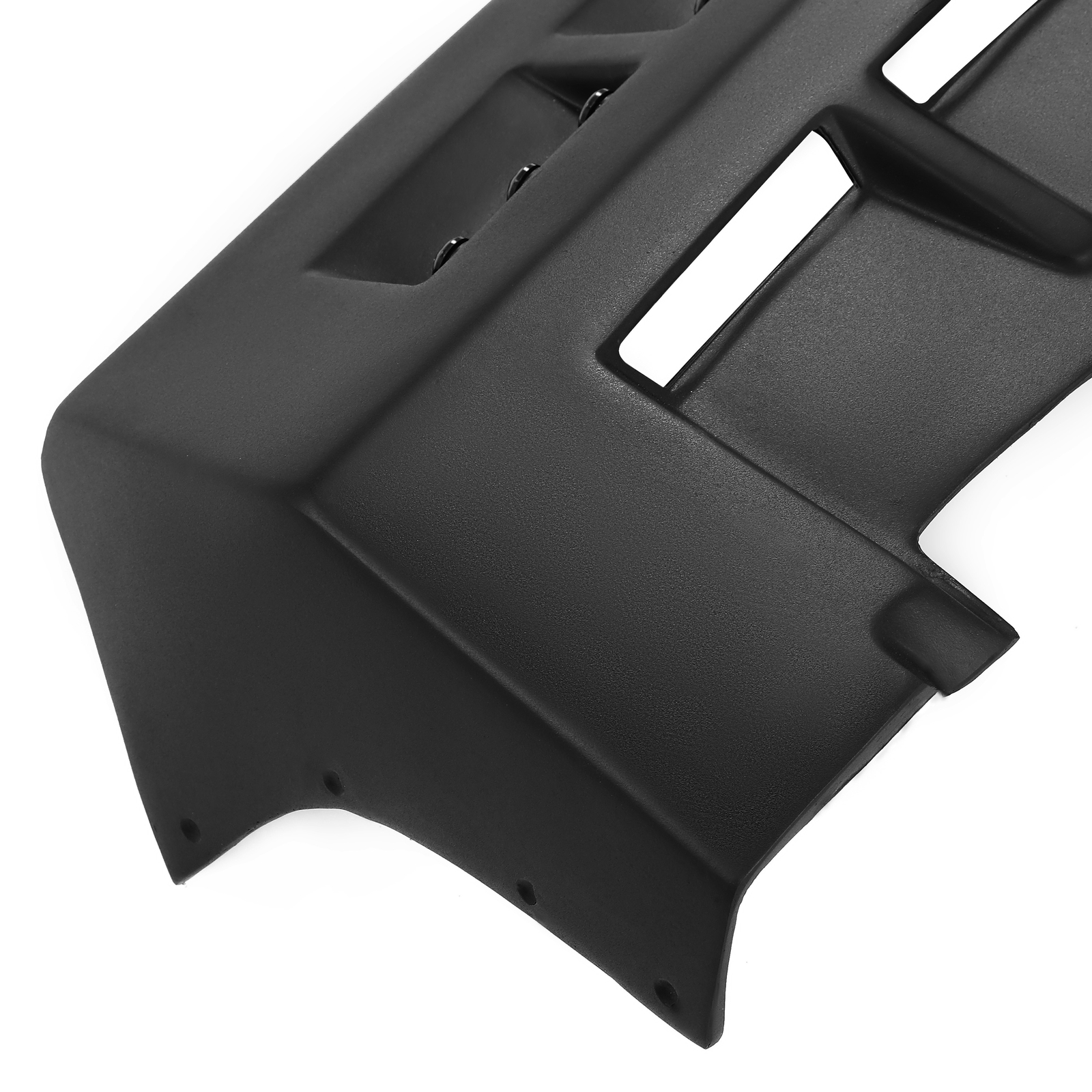 For Hummer H3 Front Upper Fiberglass Sun Visor Roof Painted Black W/LED DRL