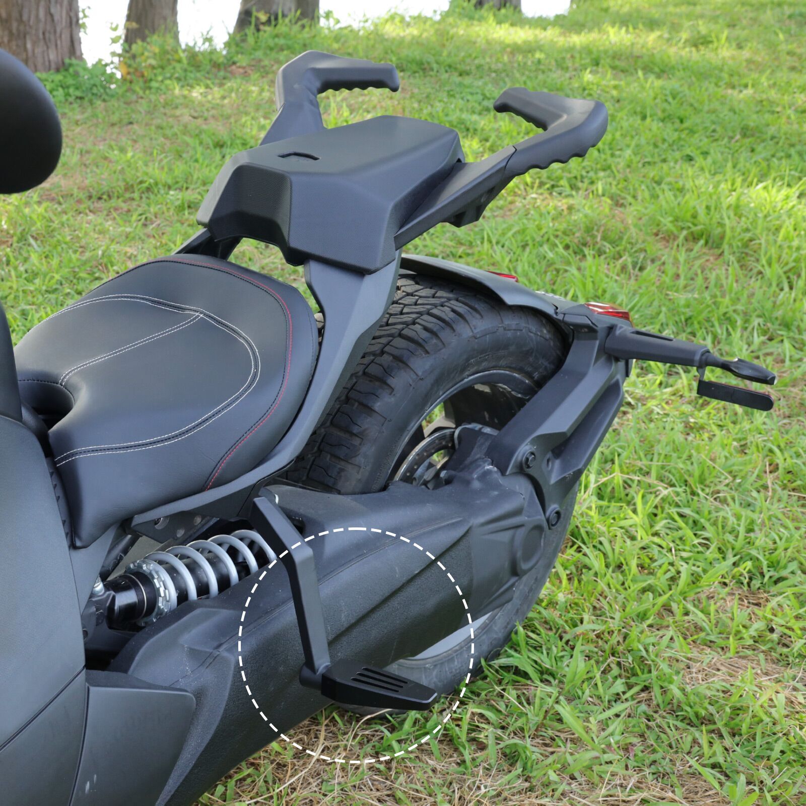 Rear Passenger Seat Foot Pegs Footboard Kit For Can Am Ryker 600 900 2019-2024