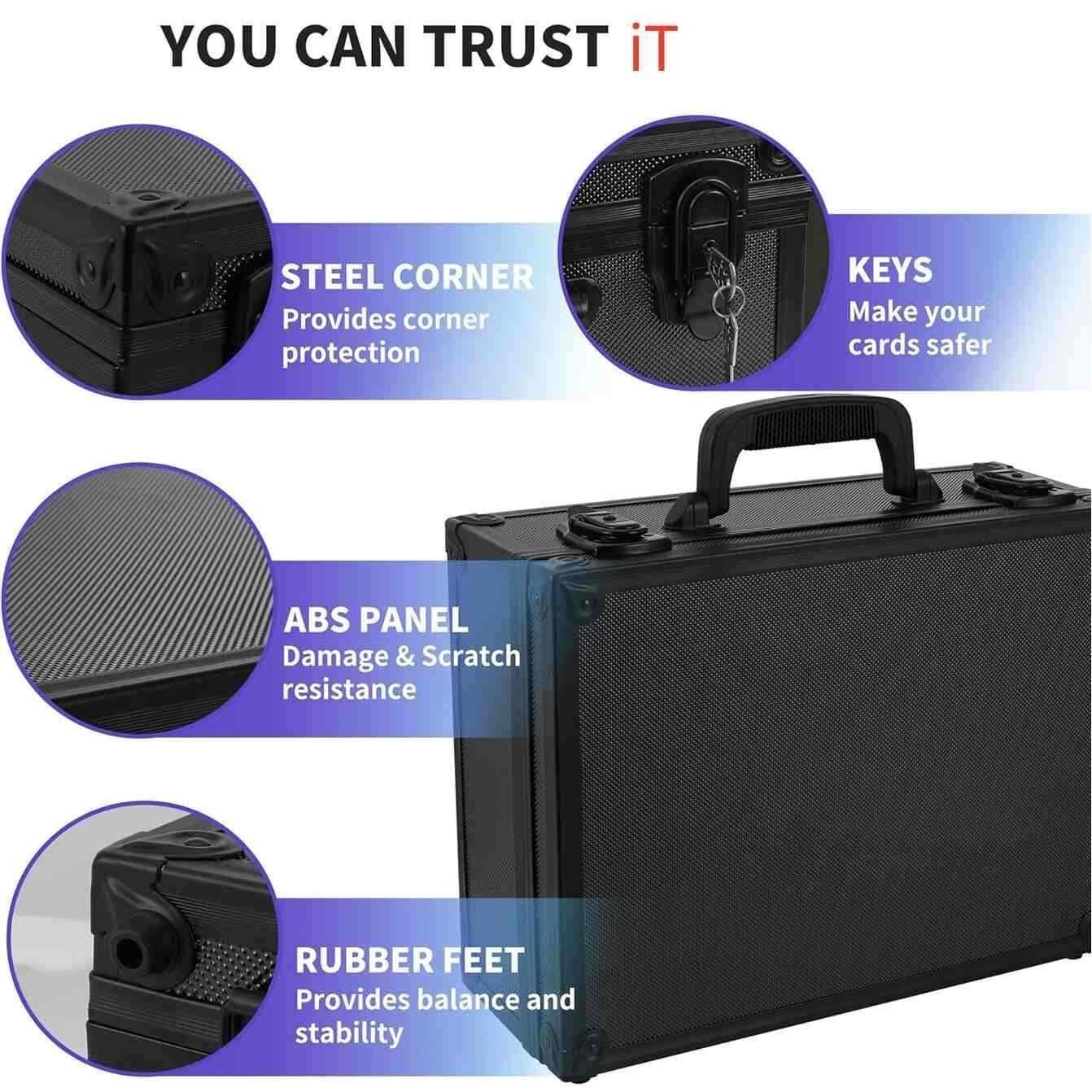 Toploader Trading Sports Cards Graded Card Case Storage Box for 600+ 35PT 3"x4"