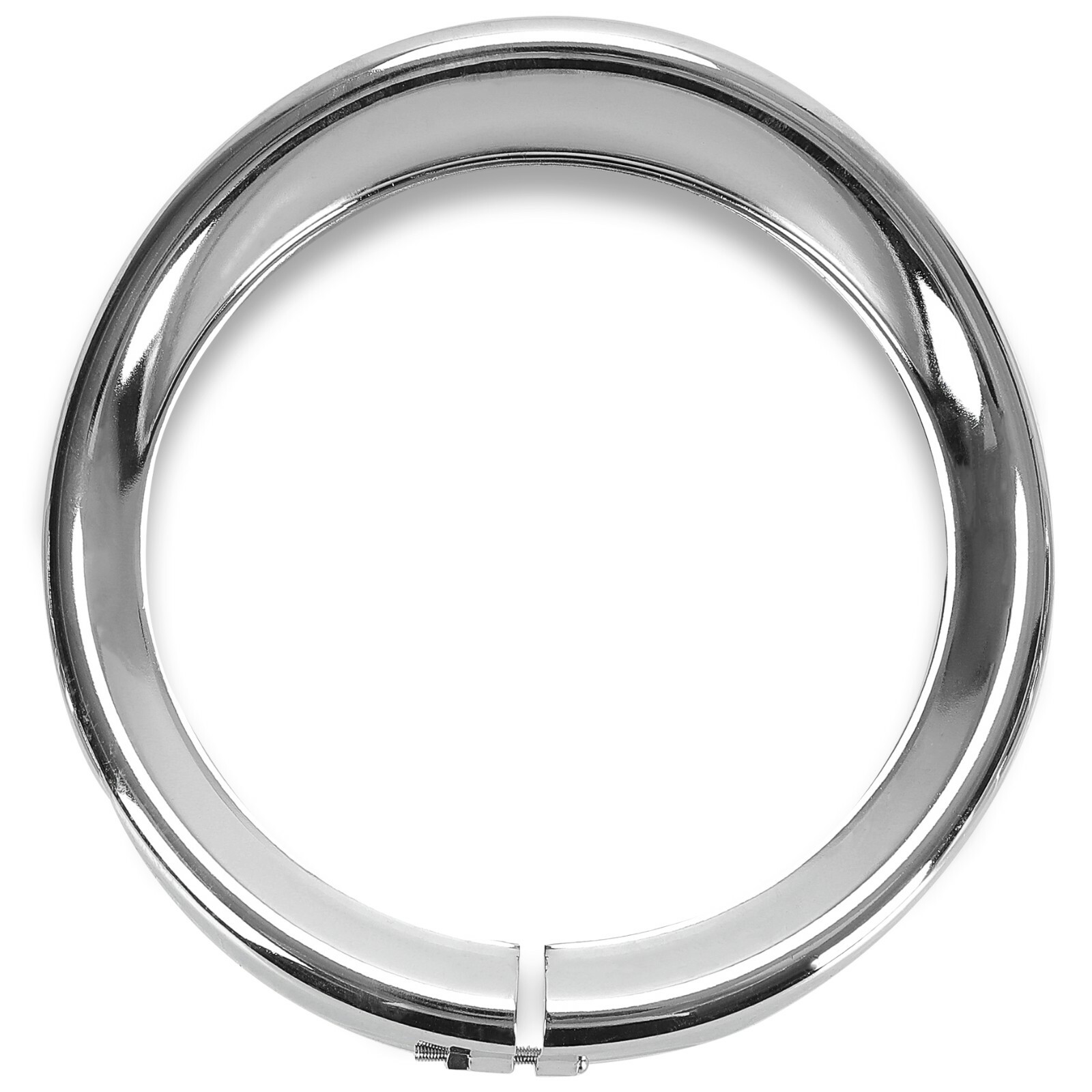 7" + 4.5" Headlight Fog Light Visor Style Trim Ring For Harley Touring Dyna