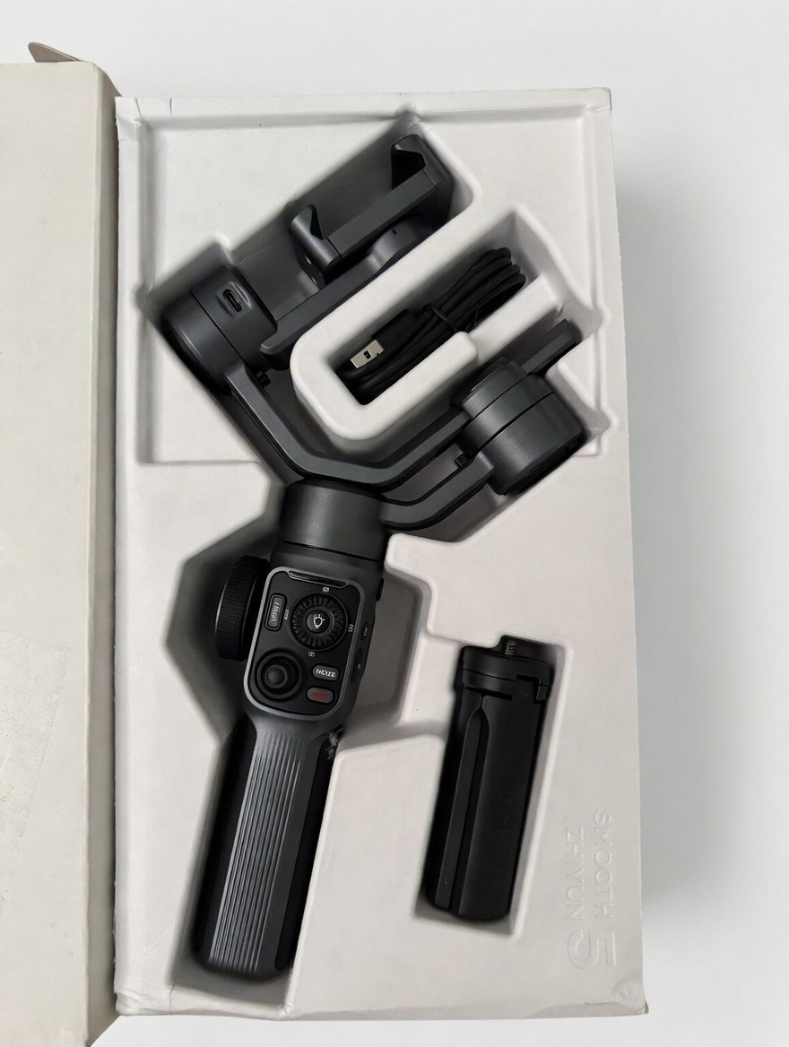 Zhiyun Smooth 5 Phone Gimbal, 3-Axis Handheld Smartphone Stabilizer (Open Box)