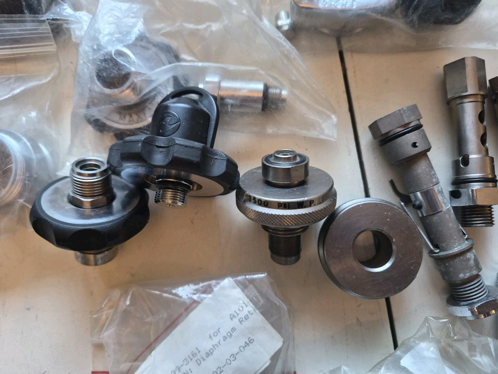 Huge Lot of Scuba Diving Equipment - Mares, Oceanic, Atomic, Apollo & More! Read