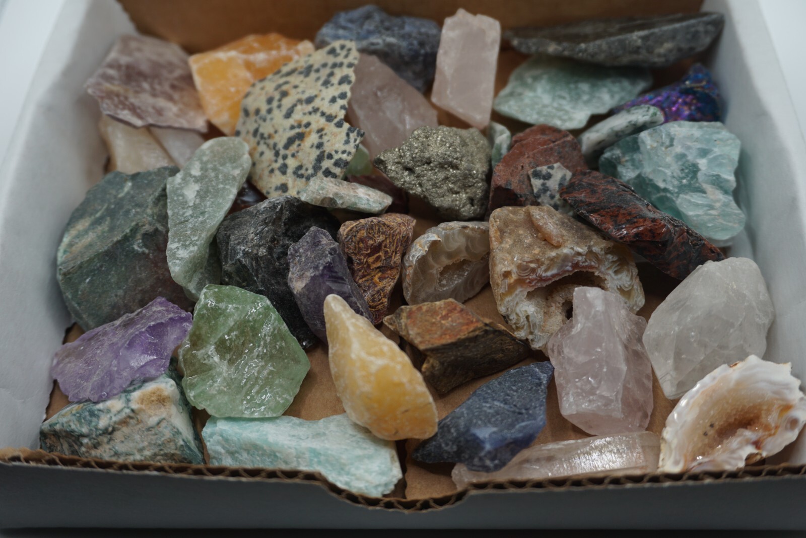 Crafters Collection 1 Lb Natural Crystals Mineral Specimens Mixed Gemstones