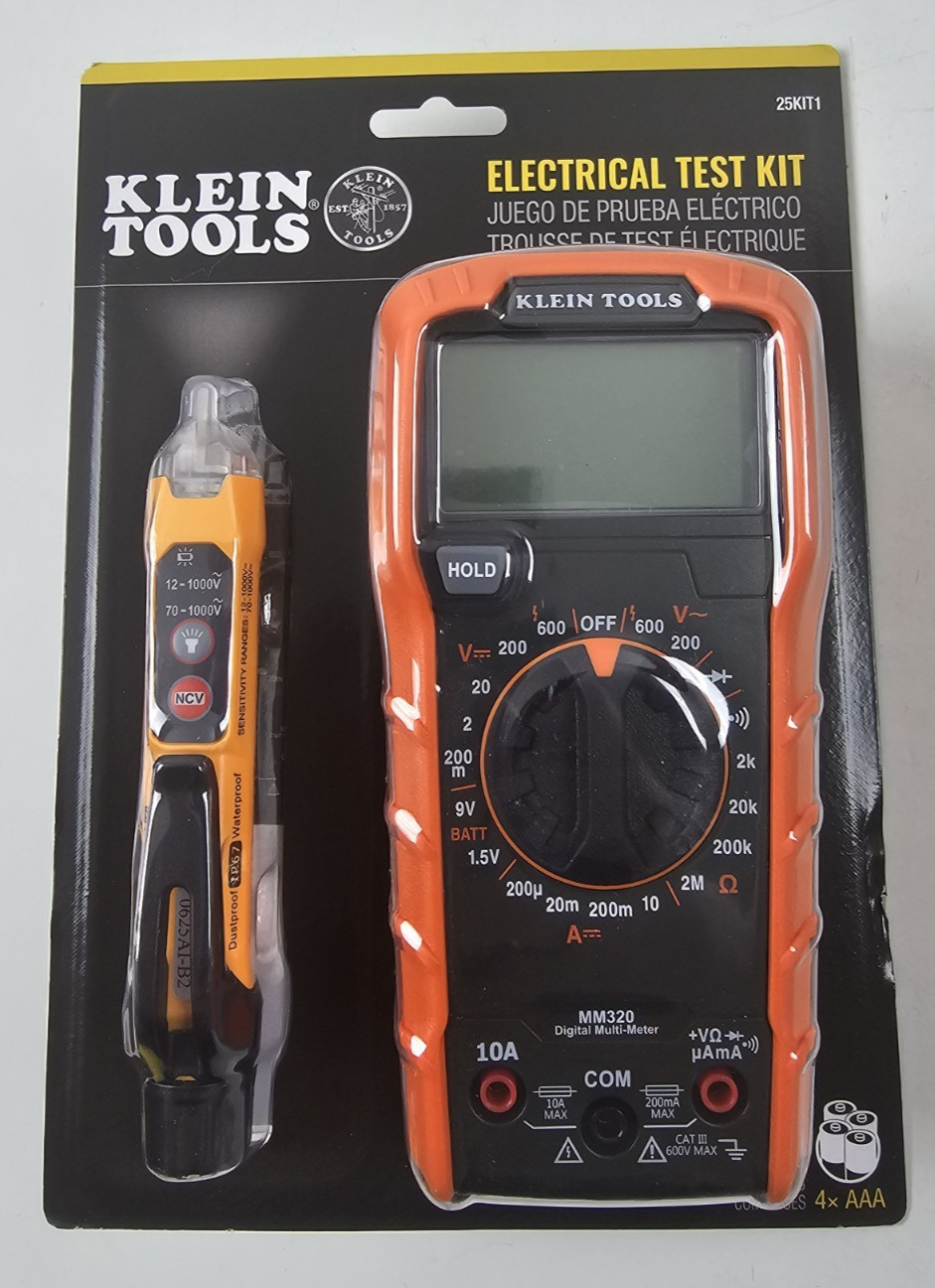 Klein Tools Digital Multimeter and Non-Contact Voltage Tester Set MM320 - 25KIT1