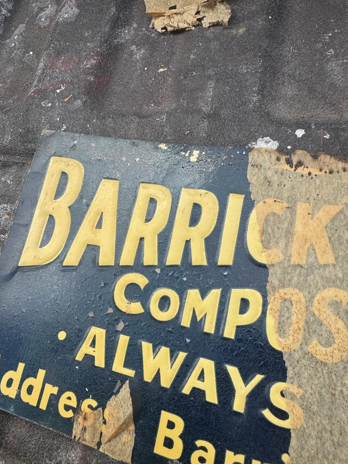 Barrick’s Lime Sign Woodsboro Maryland Coal Gas Oil