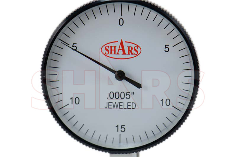SHARS PRECISION 1.5” White Face Dial Test Indicator Set 0-15-0 .030” .0005” !]