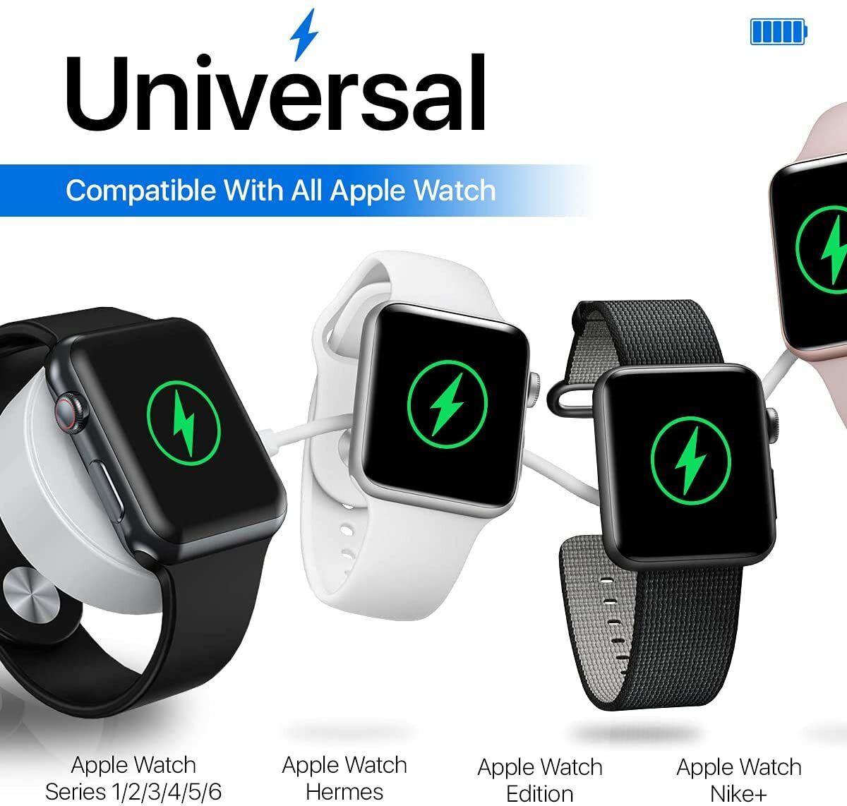 Magnetic USB Charging Cable Charger For Apple Watch iWatch Series 2/3/4/5/6/SE/7