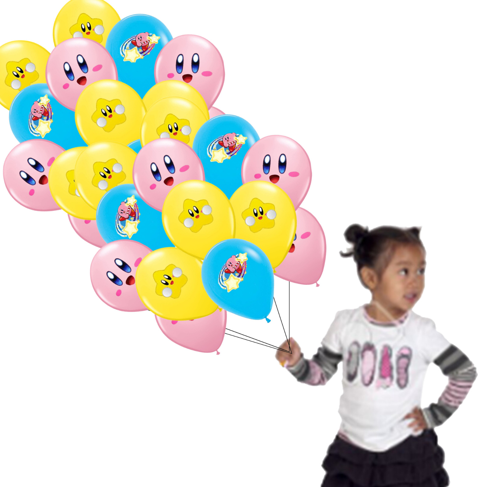 KIRBY STAR GAME foil balloon birthday party supplies centerpiece decoration