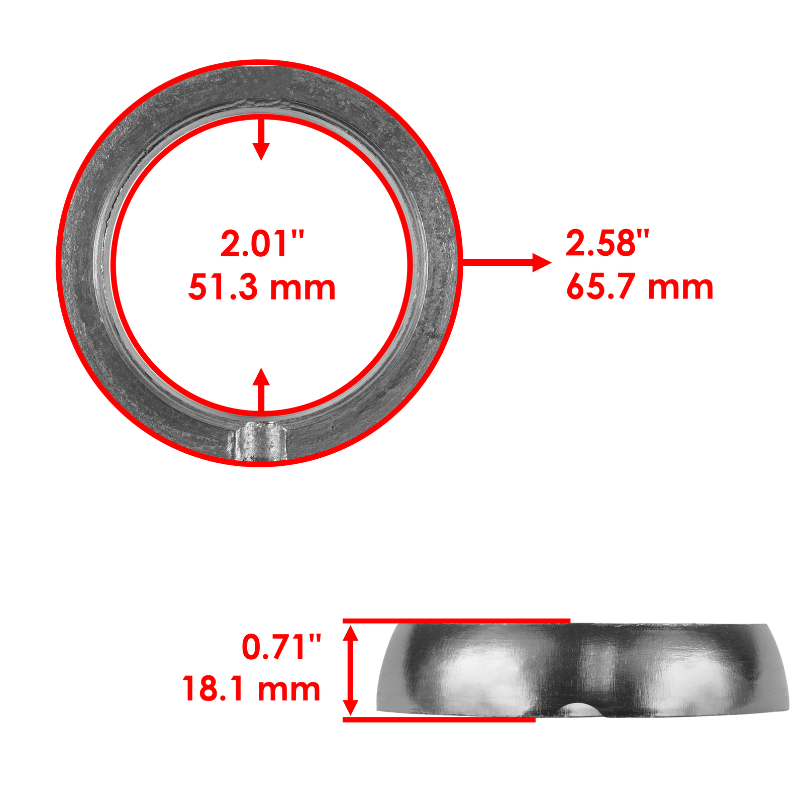 Exhaust Muffler Gasket Seal Spring Kit For Polaris RZR 900 50 55 60 Inch 2015-23