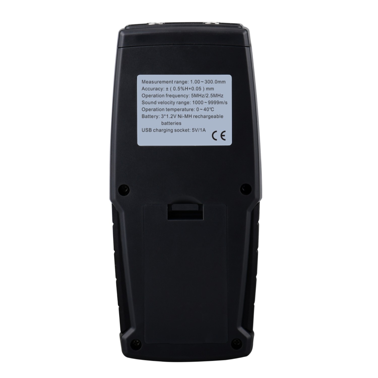 Digital Ultrasonic Thickness Gauge Tester 0.039 to 11.81 in For Metal Cast Iron