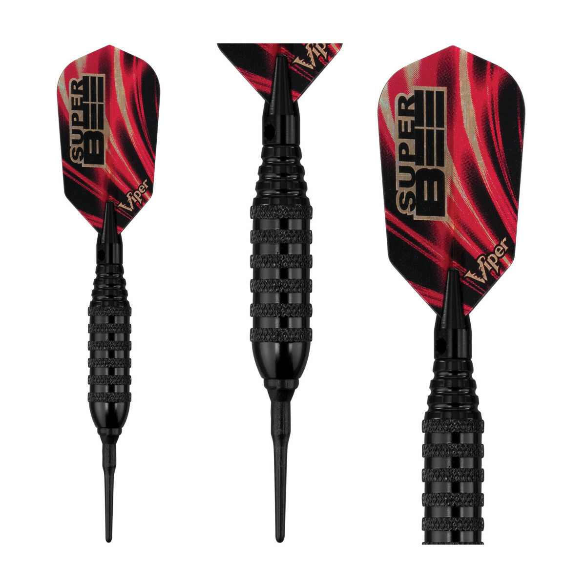 Viper Super Bee Soft Tip Darts - Dartboard Game Accessory - Black - 16 Grams