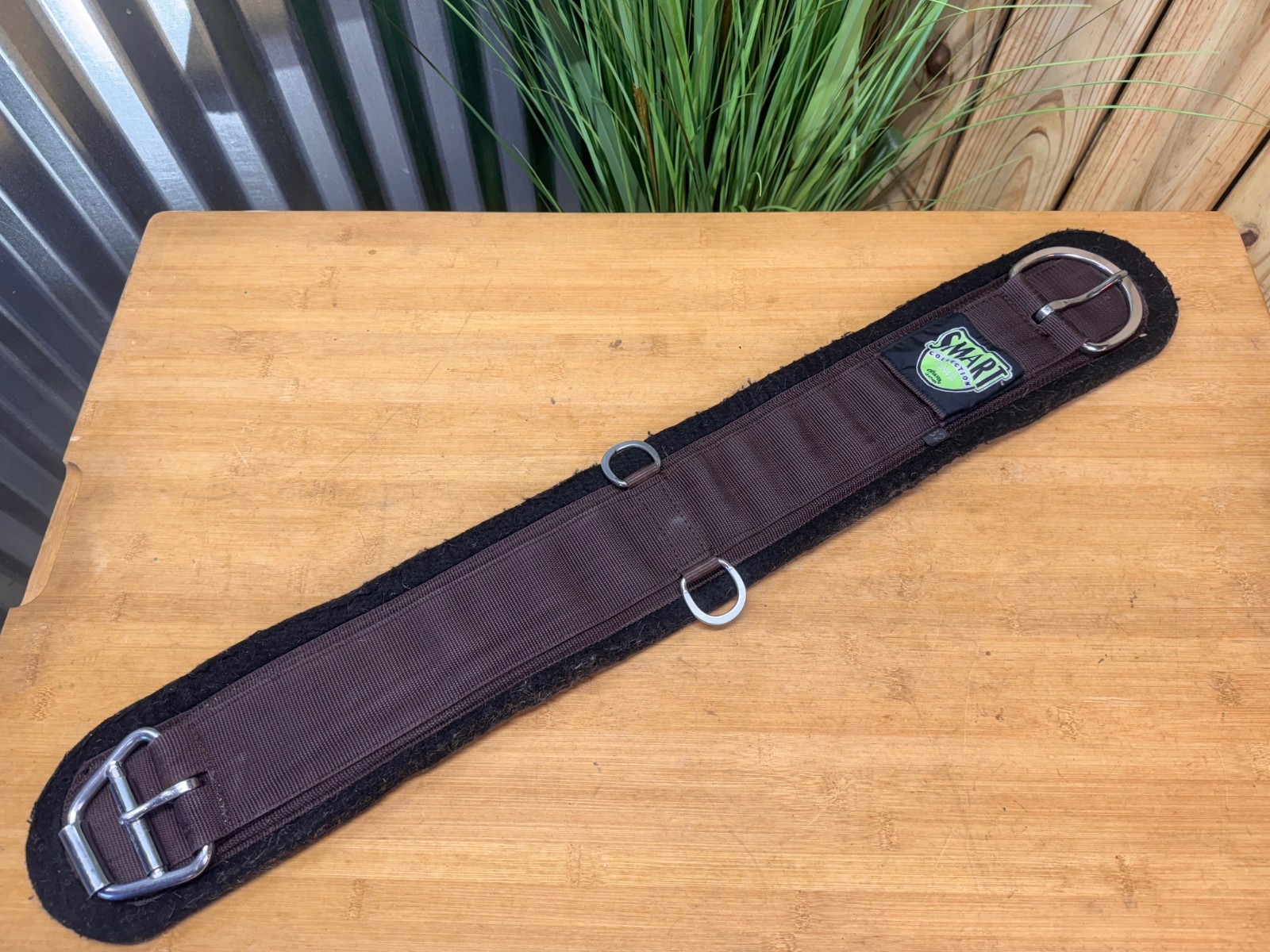 Weaver Smart Cinch  Brown & Black Felt Western Horse Cinch Girth ~32"