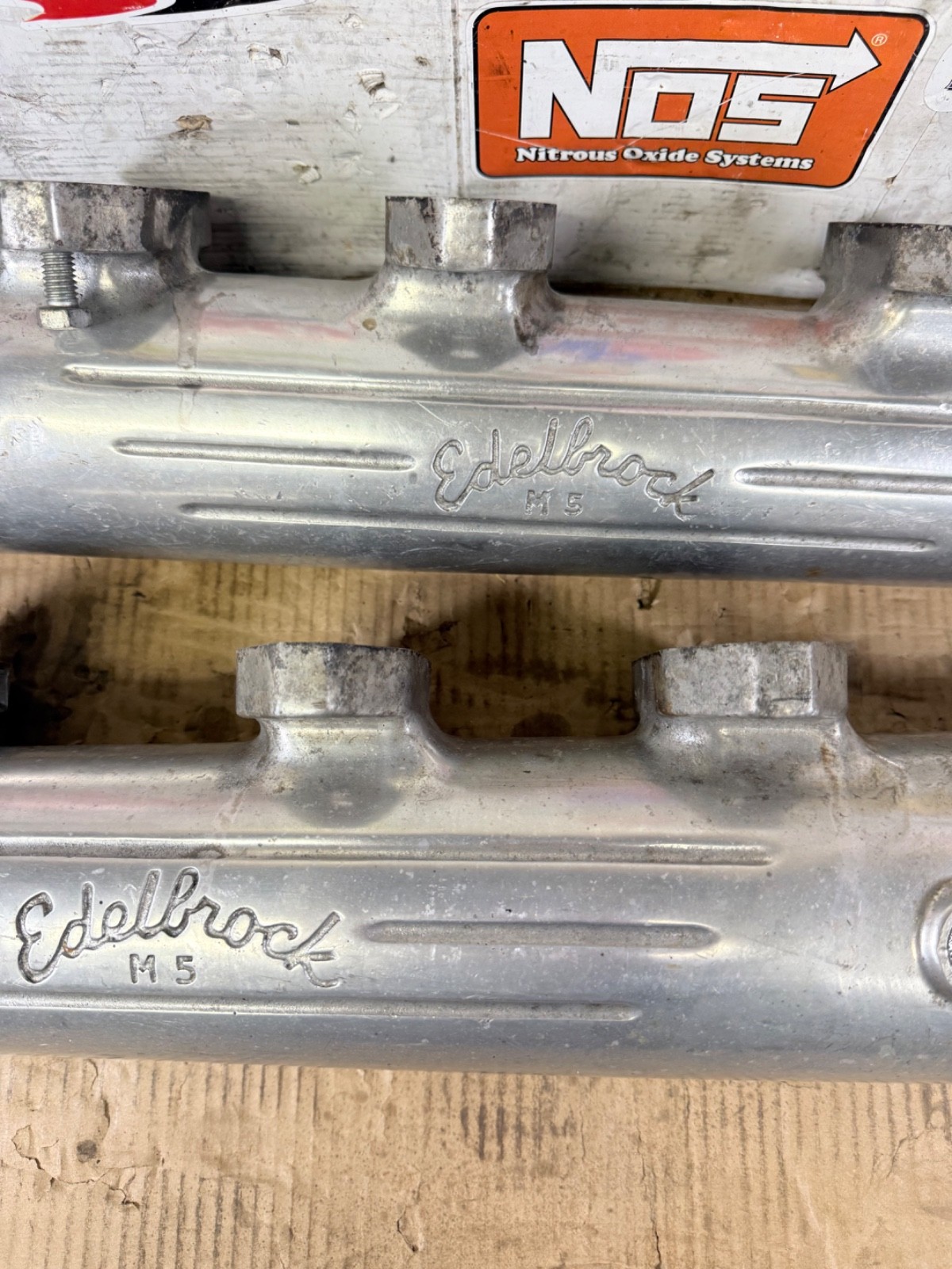 VINTAGE FORD FE 390 427 EDELBROCK M5 MARINE BOAT EXHAUST LOGS EXHAUST MANIFOLD