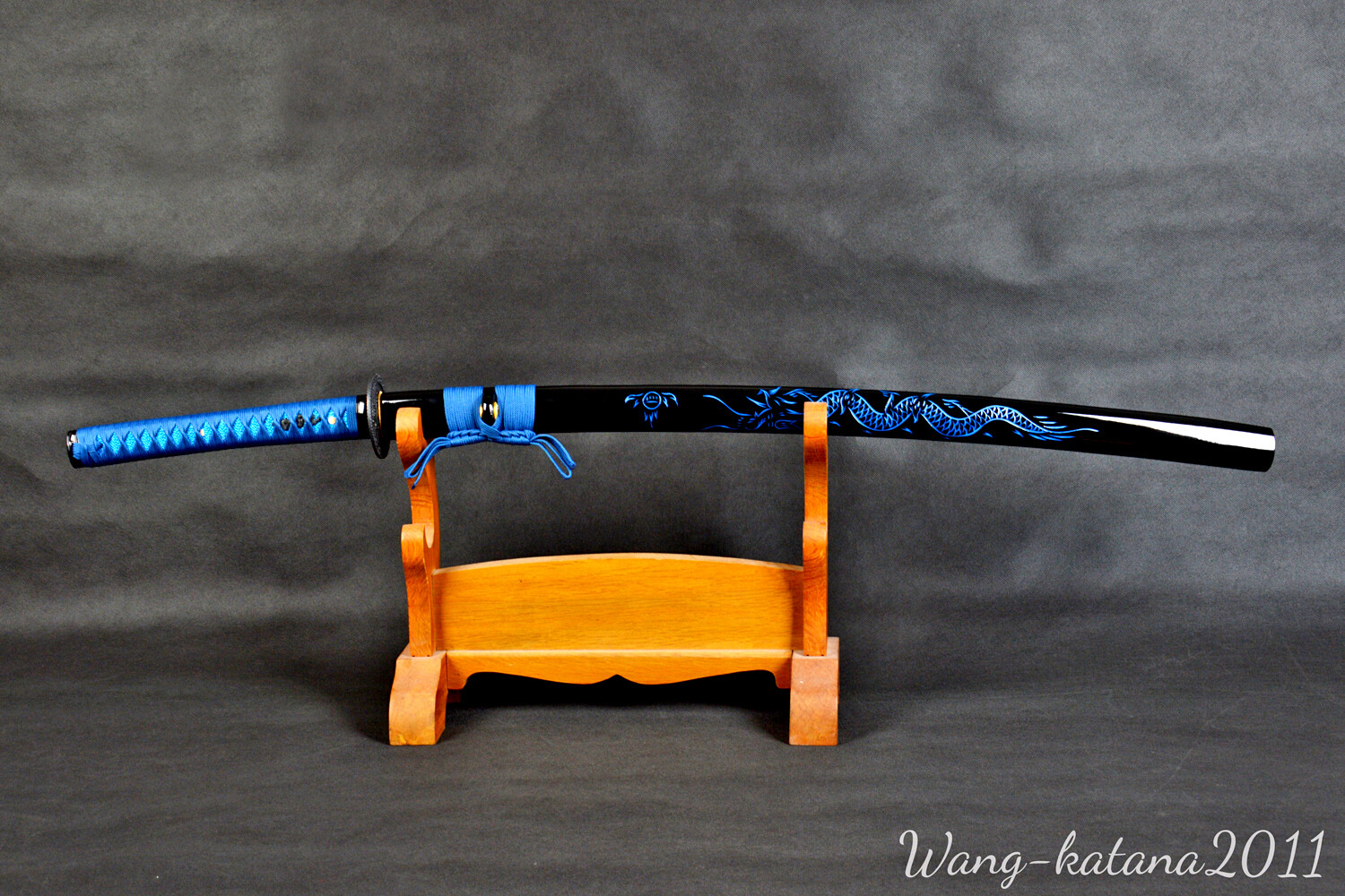 All Blue Katana 1095 Steel Battle Ready Japanese Samurai Sharp Functional Sword