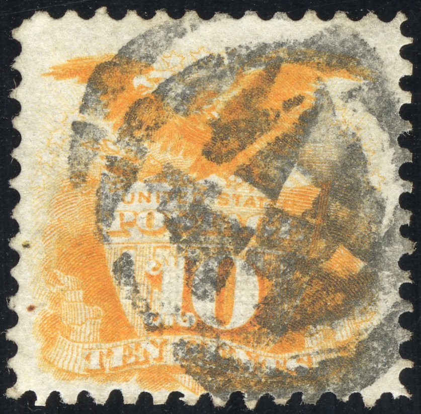 US Stamps # 116 Used VF Fancy Cancel Fresh Scott Value $110.00