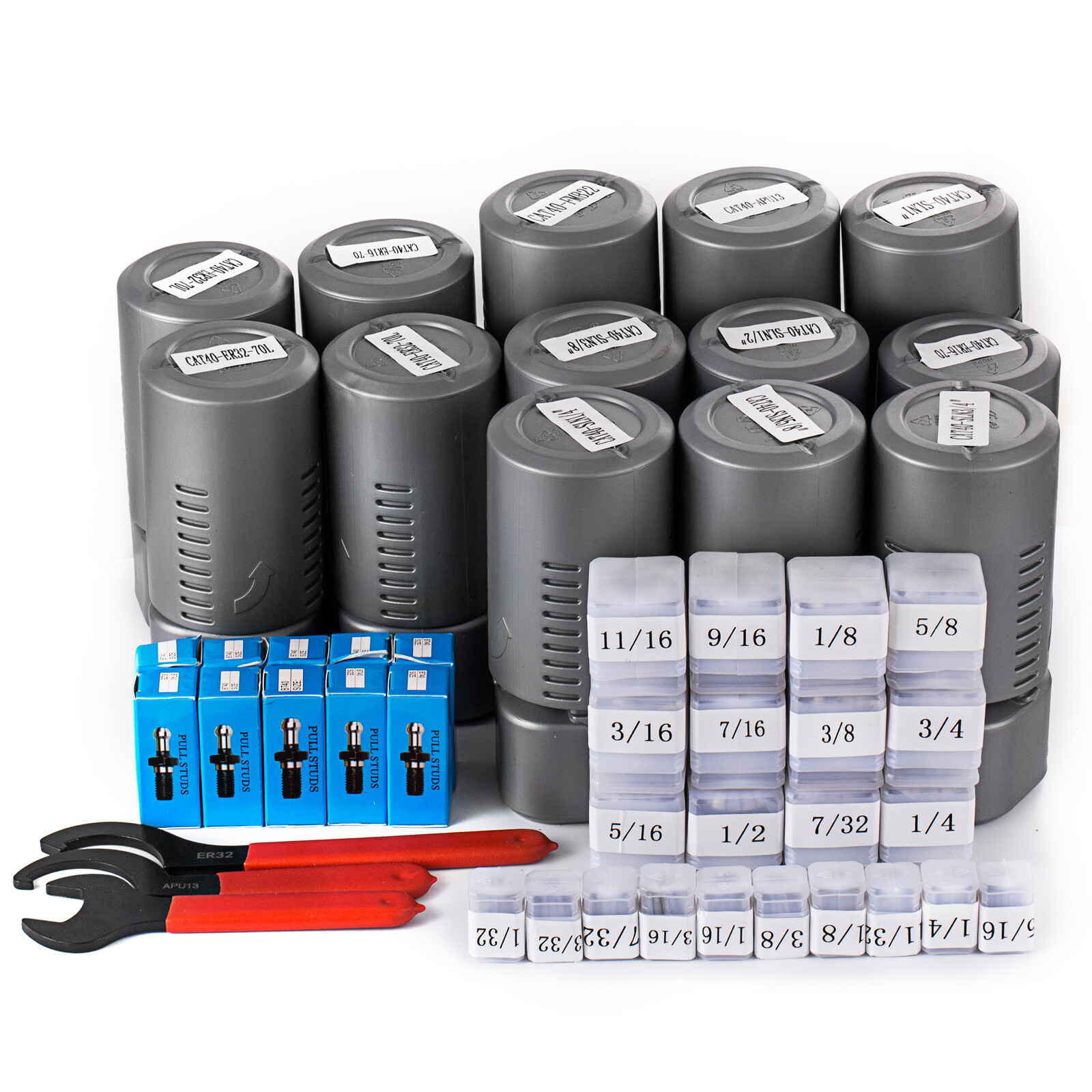 CAT 40 Tooling Kit for Haas Fadal CNC Mill-ER Chuck Collet Holder ER32/16